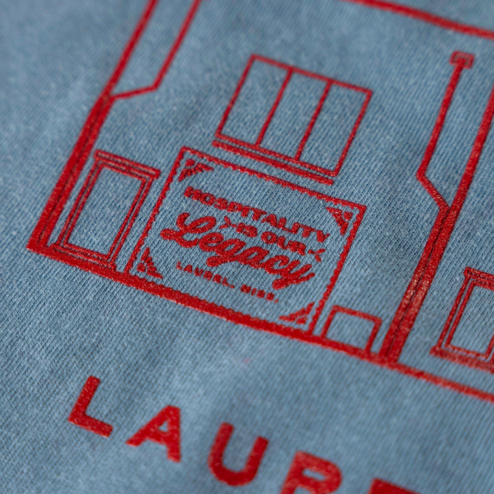Hospitality is Our Legacy Pale Blue T-Shirt