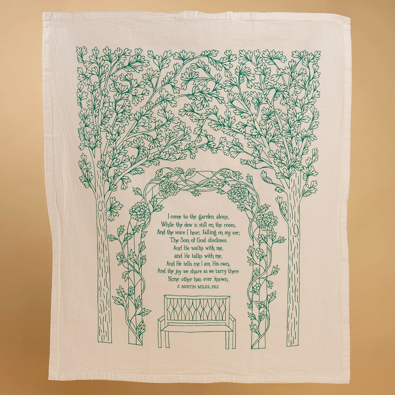 Laurel Mercantile In the Garden Hymn Tea Towel - Thumbnail 4