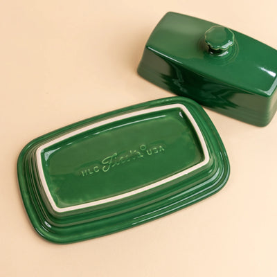 Jade Covered Butter Dish