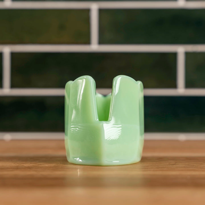 Jadeite Scalloped Spoon Rest