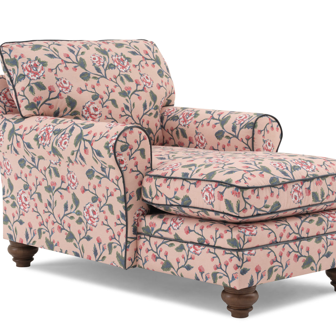 Kress Chaise Lounge - Blush Jack Floral