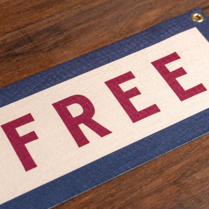 Land of the Free Felt Banner