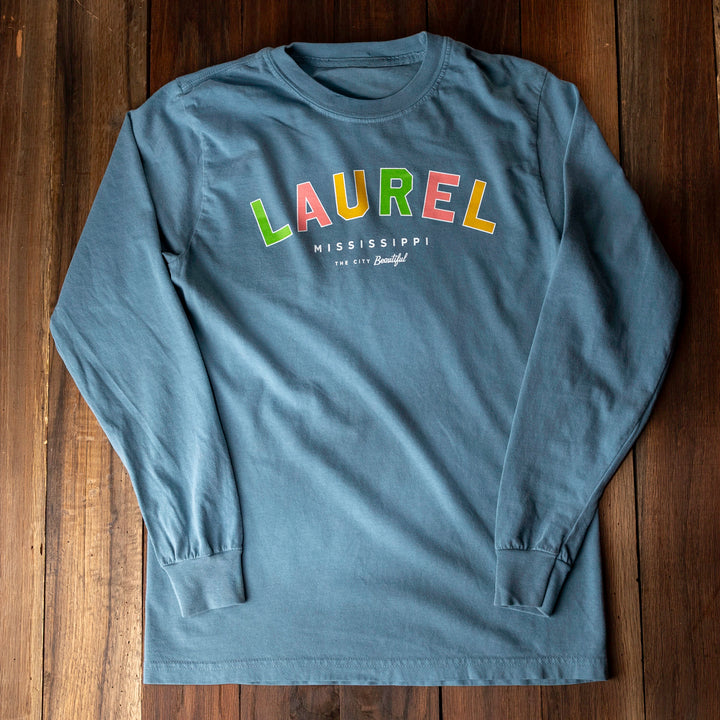 Laurel Colors Pale Blue Long Sleeve T-Shirt