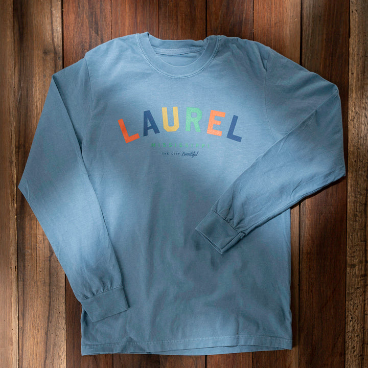 Laurel Colors Pale Blue Long Sleeve T-Shirt