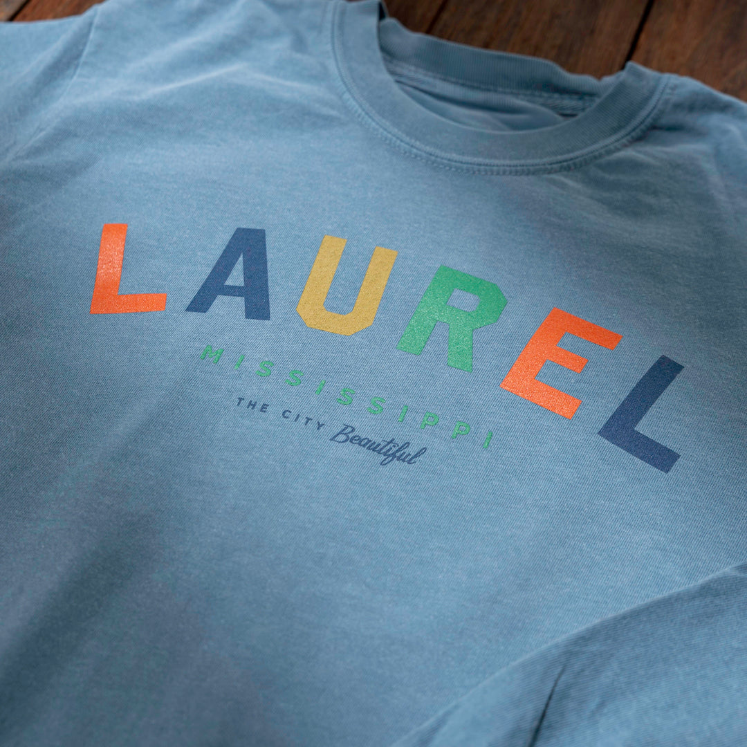 Laurel Colors Pale Blue Long Sleeve T-Shirt