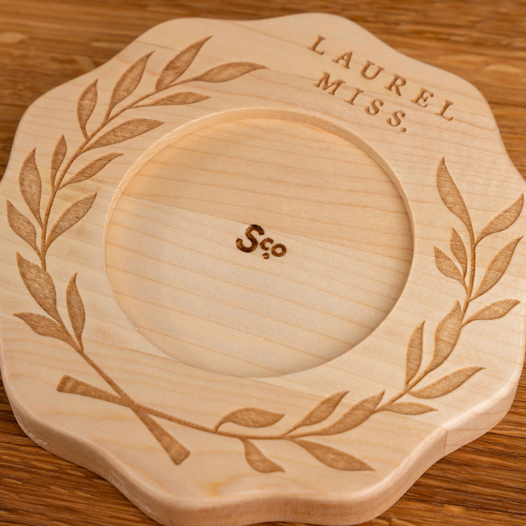 Laurel Wreath Candle Coaster