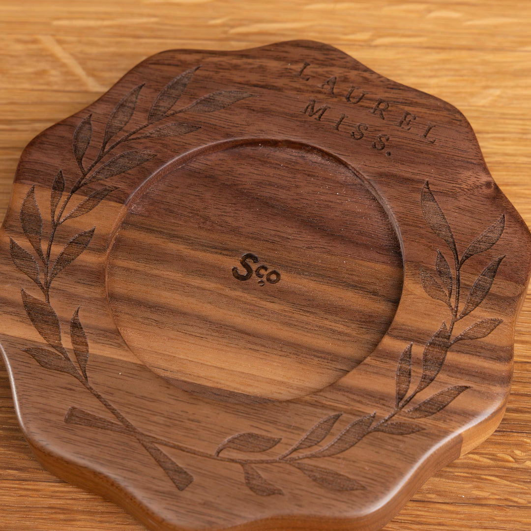 Laurel Wreath Candle Coaster
