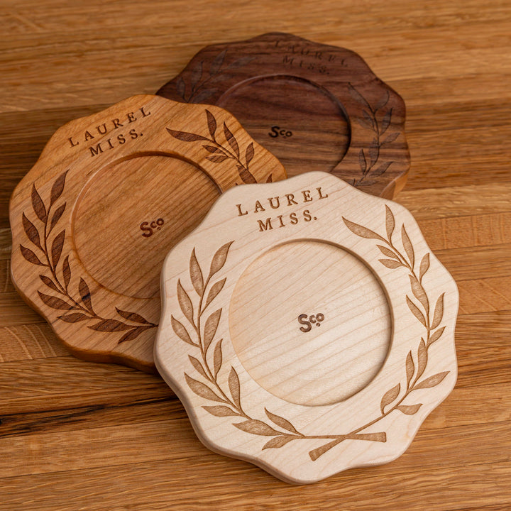 Laurel Wreath Candle Coaster