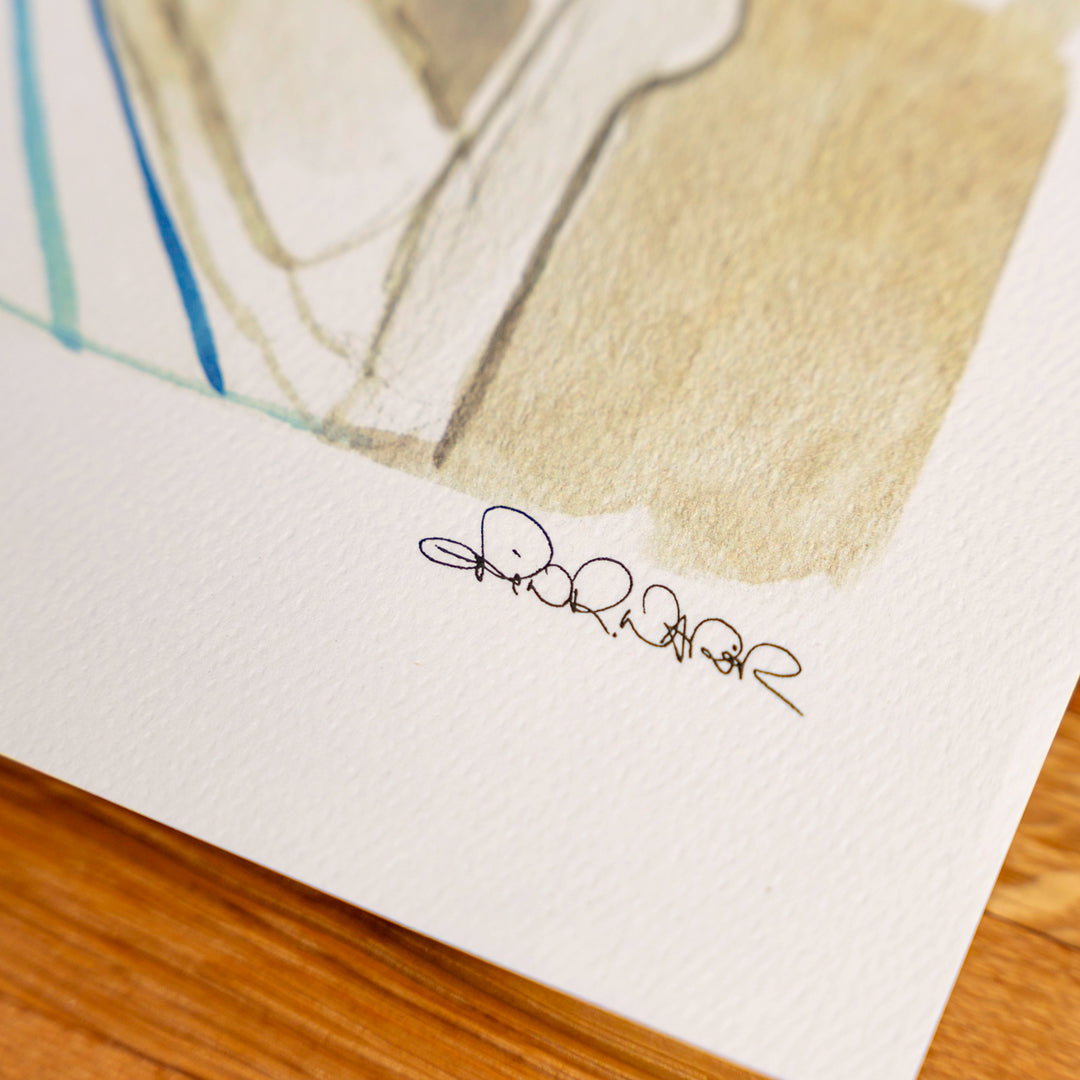 Living Room Watercolor (14" X 11")