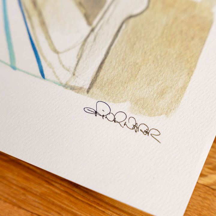 Living Room Watercolor (14" X 11")