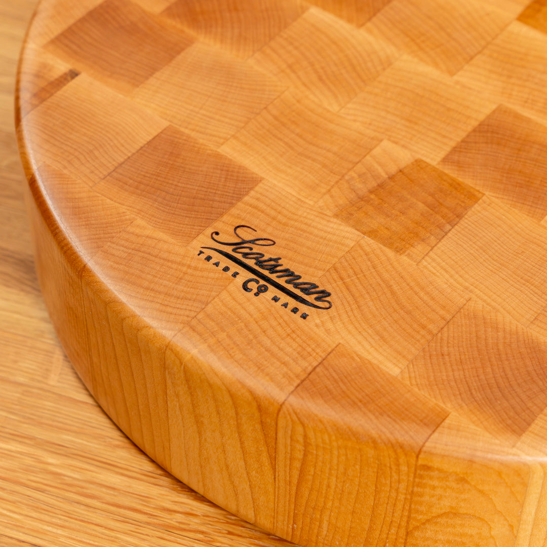 Block Rund Maple End Grain Round Butcher Block – Laurel Mercantile
