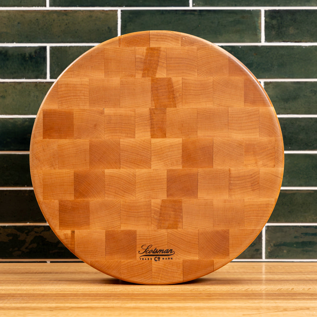 Block Rund Maple End Grain Round Butcher Block – Laurel Mercantile