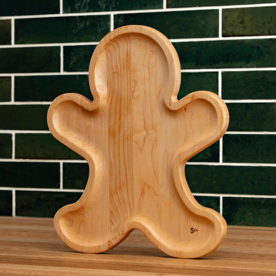 Maple Gingerbread Man Carving Board