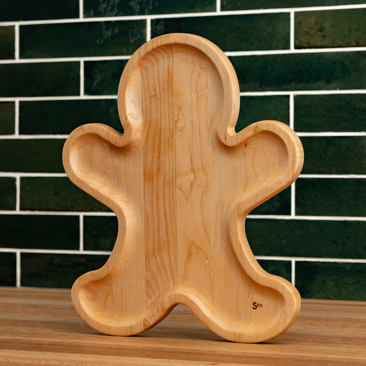 Maple Gingerbread Man Carving Board