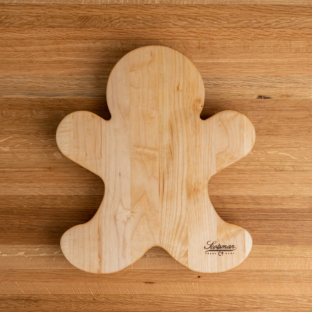 Maple Gingerbread Man Carving Board