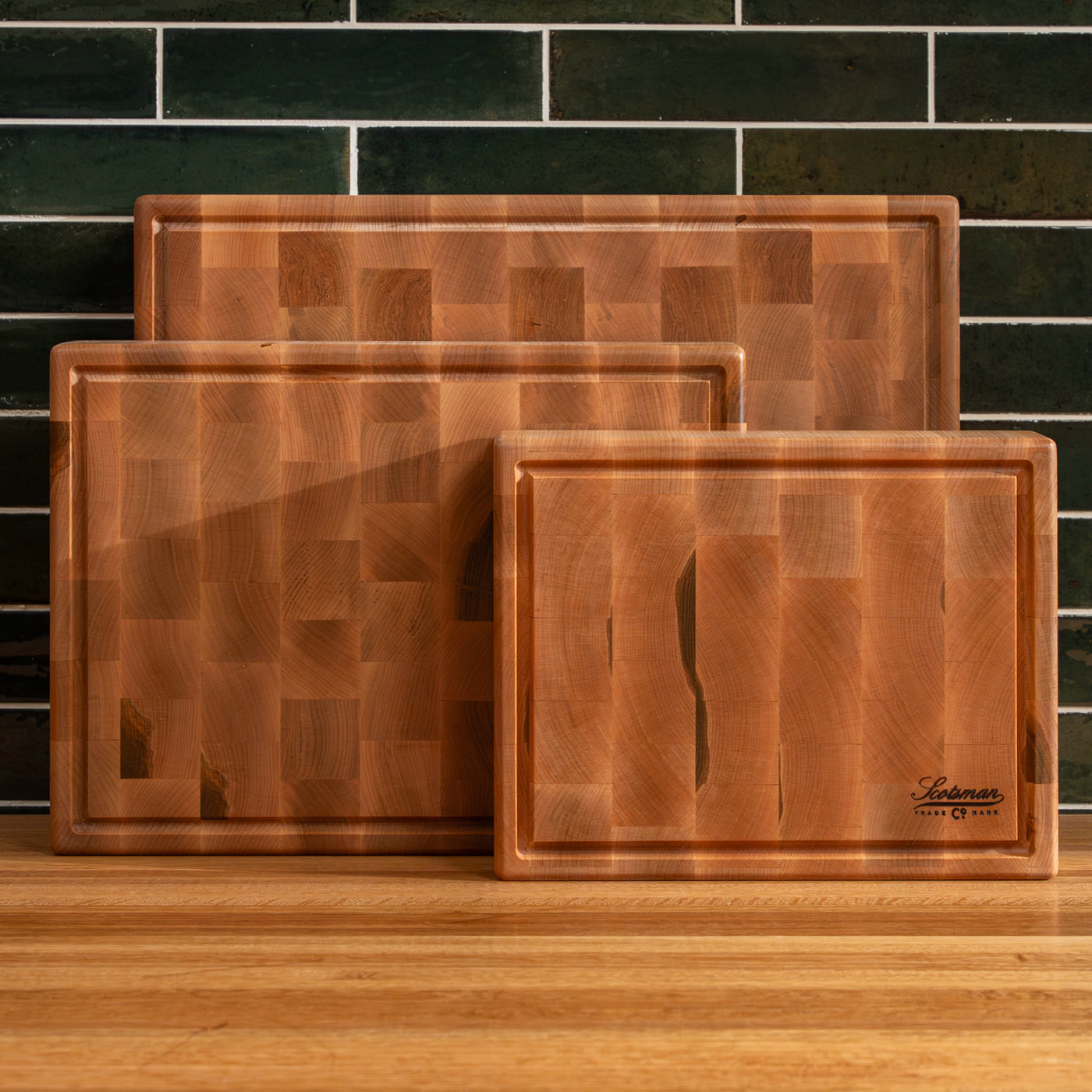 Rectangular End Block Maple End Grain Rectangle Butcher Block with Juice Groove – Laurel ...