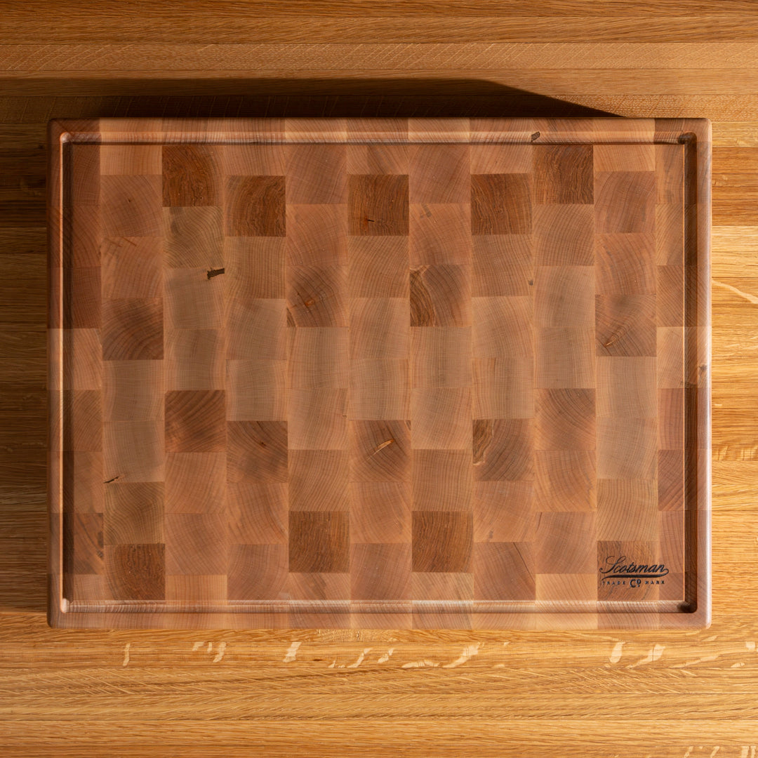 Rectangular End Block Maple End Grain Rectangle Butcher Block with Juice Groove – Laurel ...