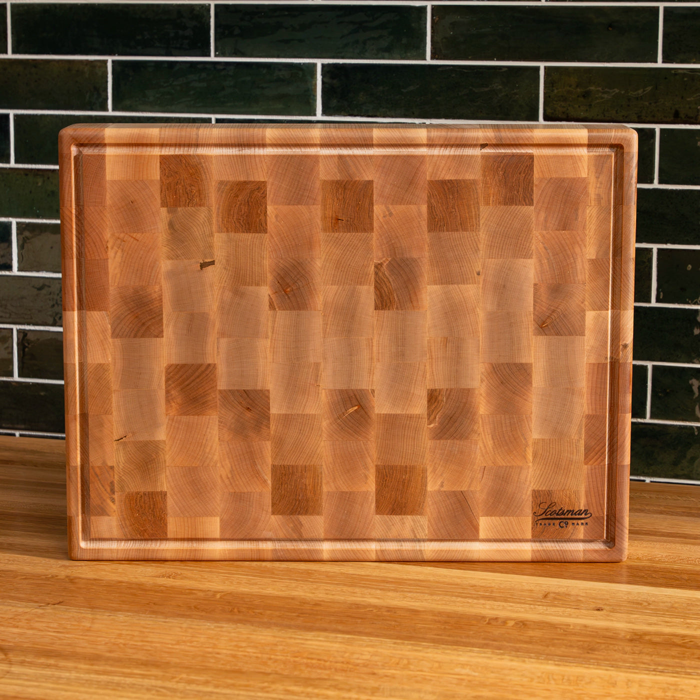 Rectangular End Block Maple End Grain Rectangle Butcher Block with Juice Groove – Laurel ...