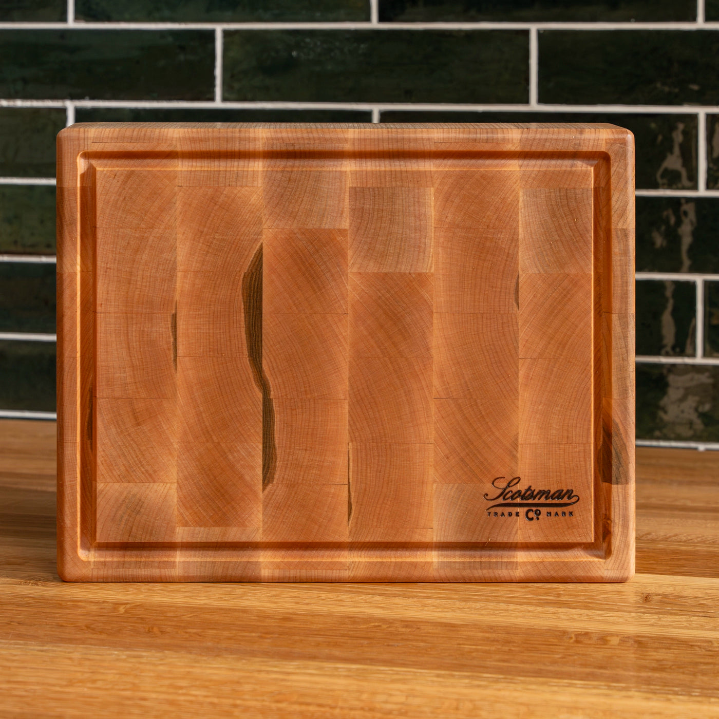 Rectangular End Block Maple End Grain Rectangle Butcher Block with Juice Groove – Laurel ...