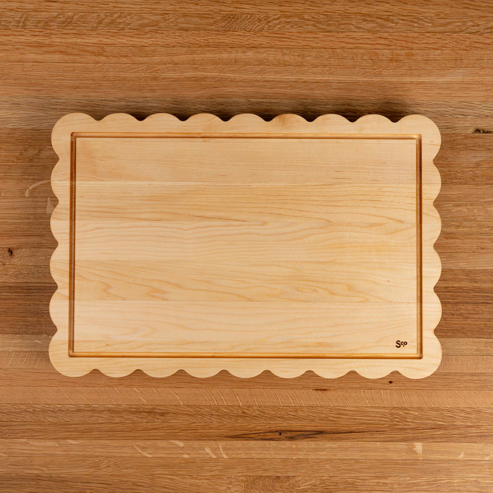 Maple Scalloped Serving Board