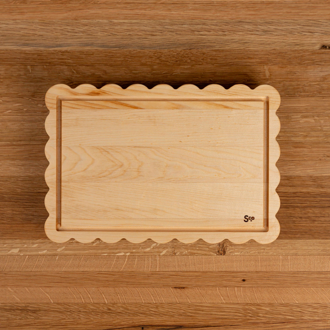 Maple Scalloped Serving Board