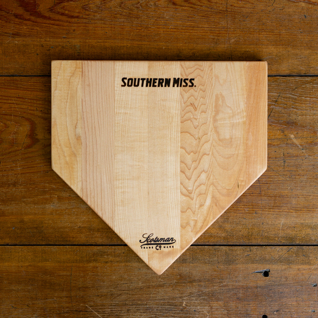 Maple Southern Miss Home Plate Serving Board