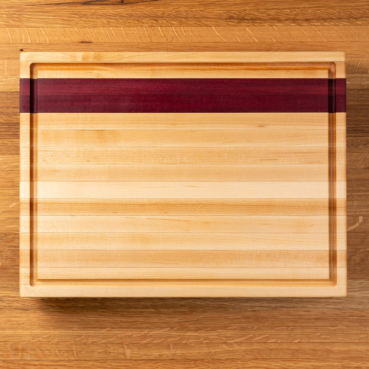 Maple and Purple Heart Butcher Block