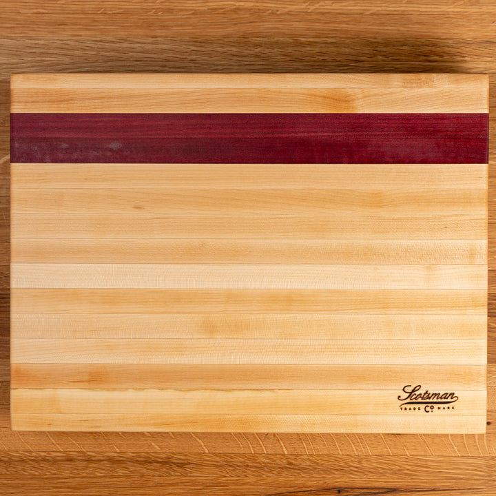 Maple and Purple Heart Butcher Block