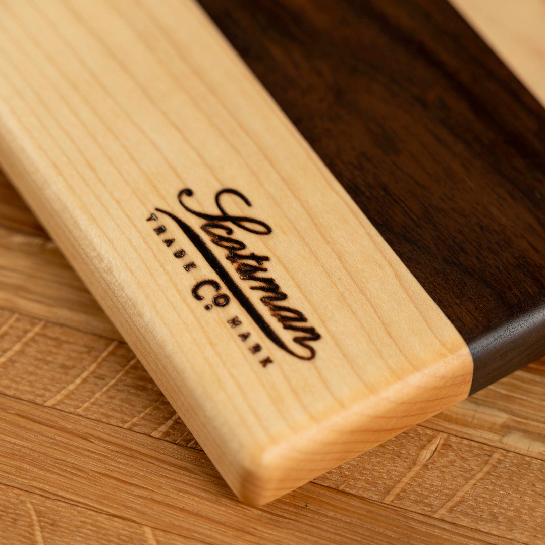 Maple and Walnut Serving Board