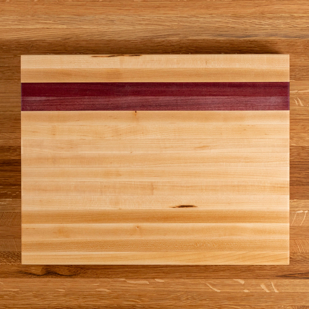 Maple and Purple Heart Butcher Block