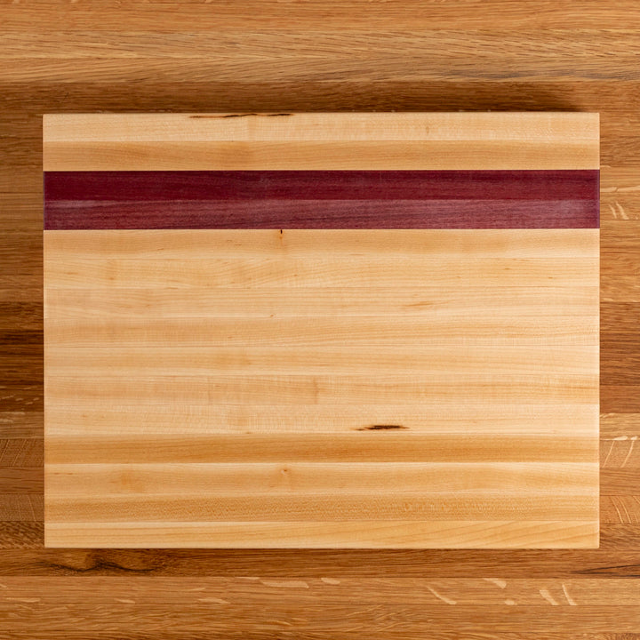 Maple and Purple Heart Butcher Block