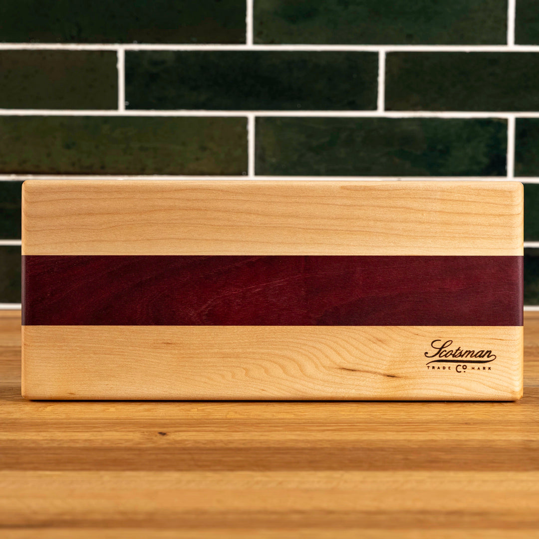 Maple and Purple Heart Serving Board