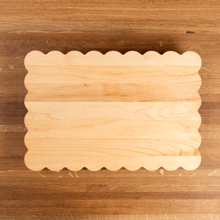 Maple Scalloped Serving Board