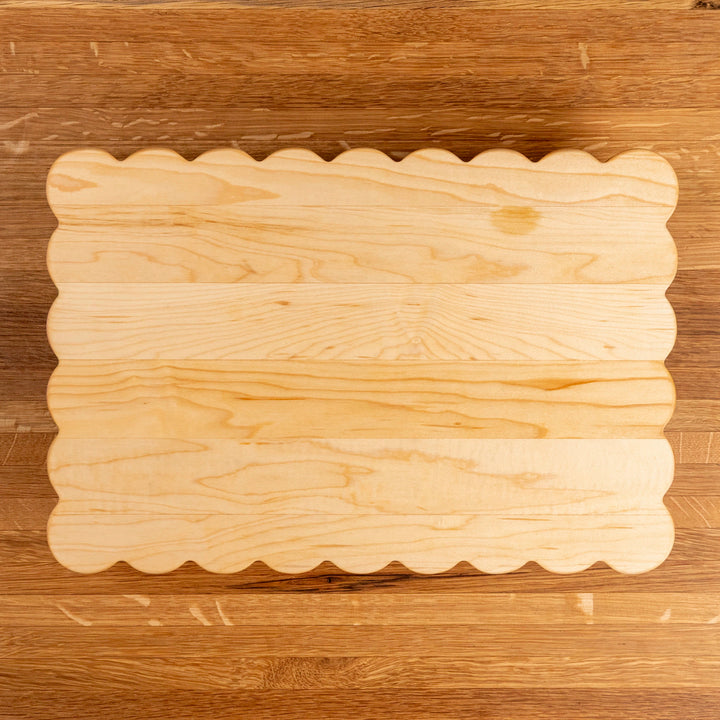 Maple Scalloped Serving Board