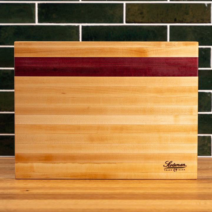 Maple and Purple Heart Butcher Block