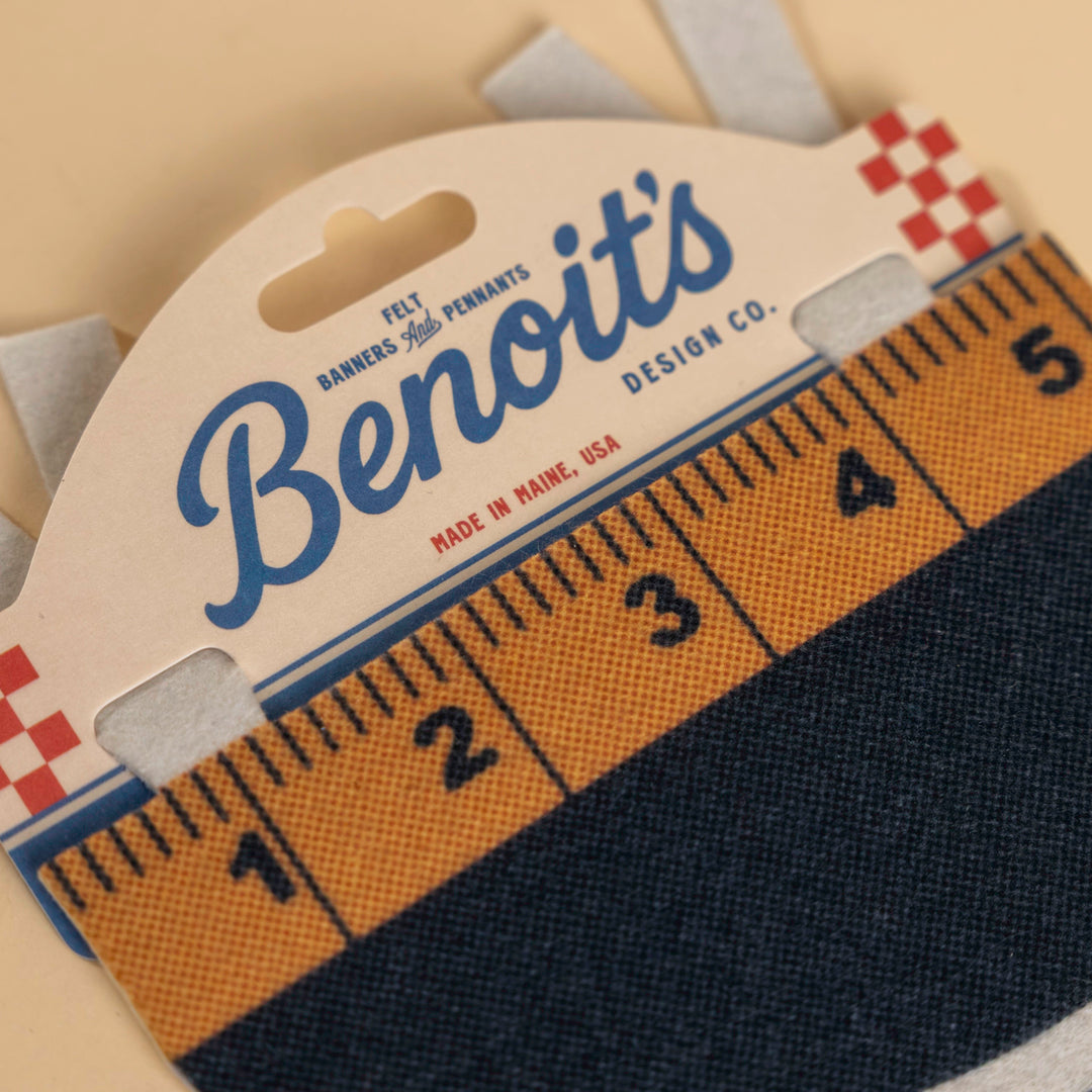 Measure Once, Cuss Twice Felt Mini Pennant