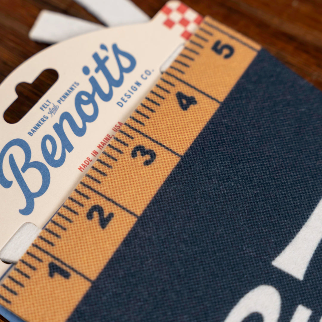 Measure Once, Cuss Twice Felt Mini Pennant