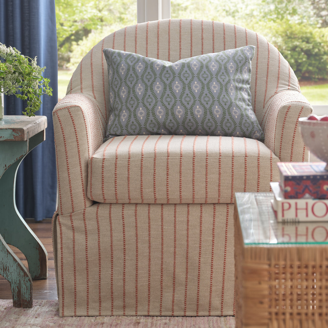Meg Swivel Chair - Canyon Woven Stripe