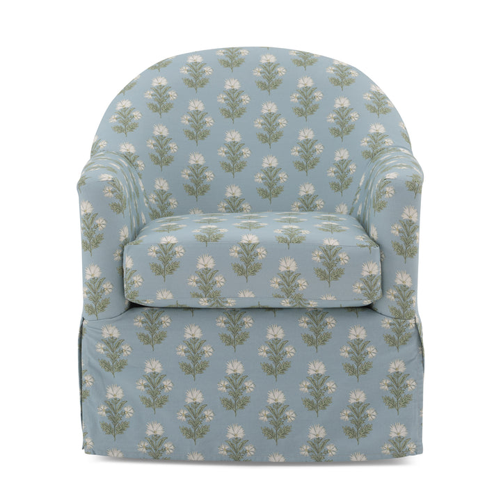 Meg Swivel Chair - Porcelain Meg Floral