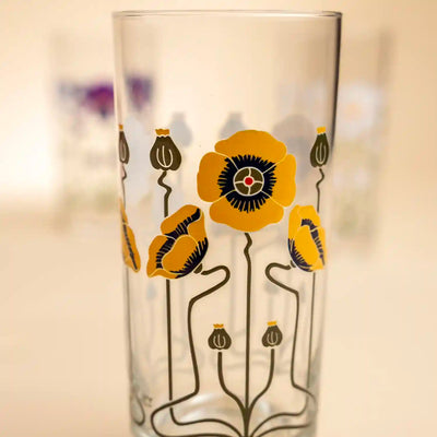 Golden Poppy Collins Glass