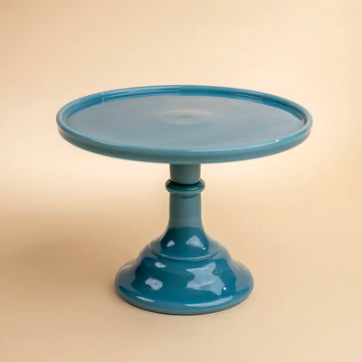 Mosser Glassware Georgia Blue Collection Cake Plate