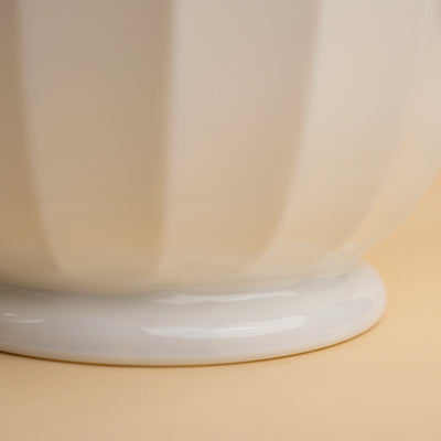 Milk Glass Panel Batter Bowl