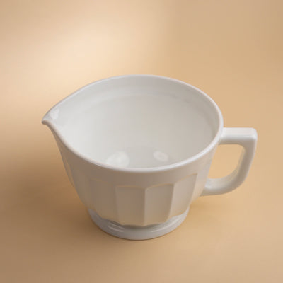 Milk Glass Panel Batter Bowl