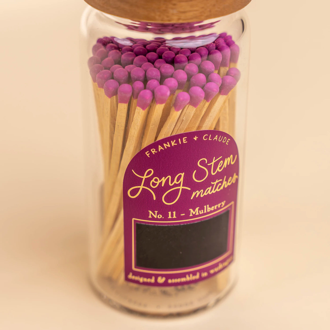 Mulberry Long Stem Matches Jar