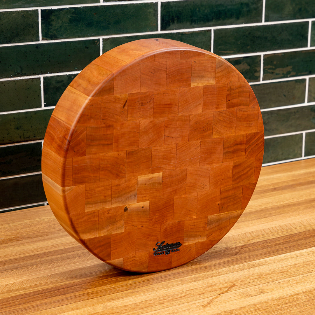 Block Rund Cherry End Grain Round Butcher Block – Laurel Mercantile