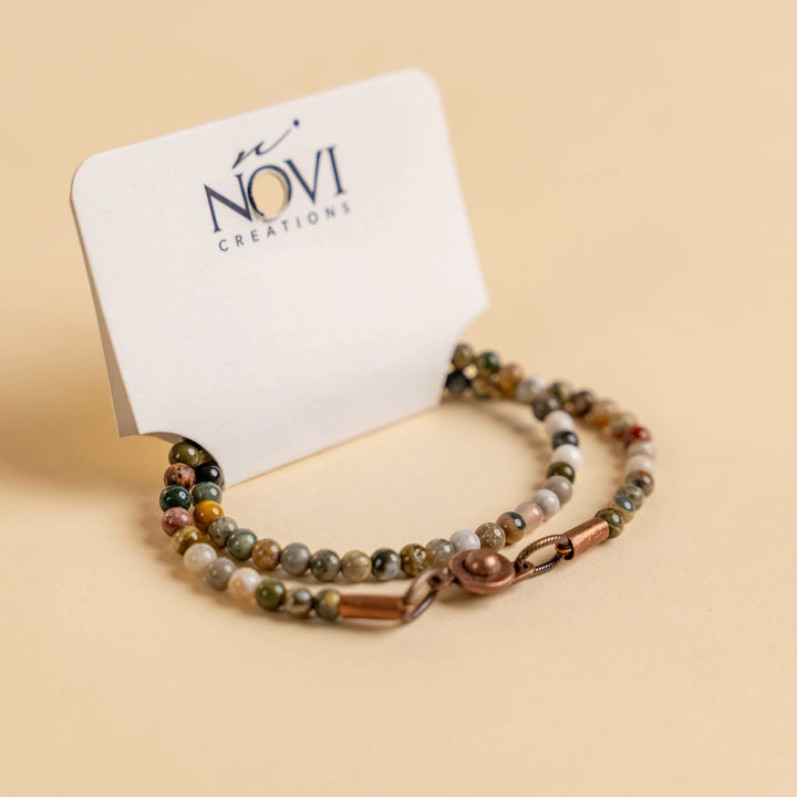 Novi Ocean Jasper Strand Bracelet