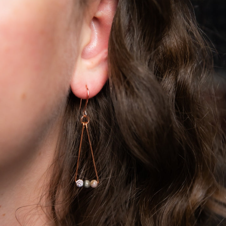Novi Ocean Jasper Triad Earrings