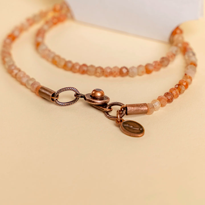 Novi Peach Moonstone Strand Bracelet