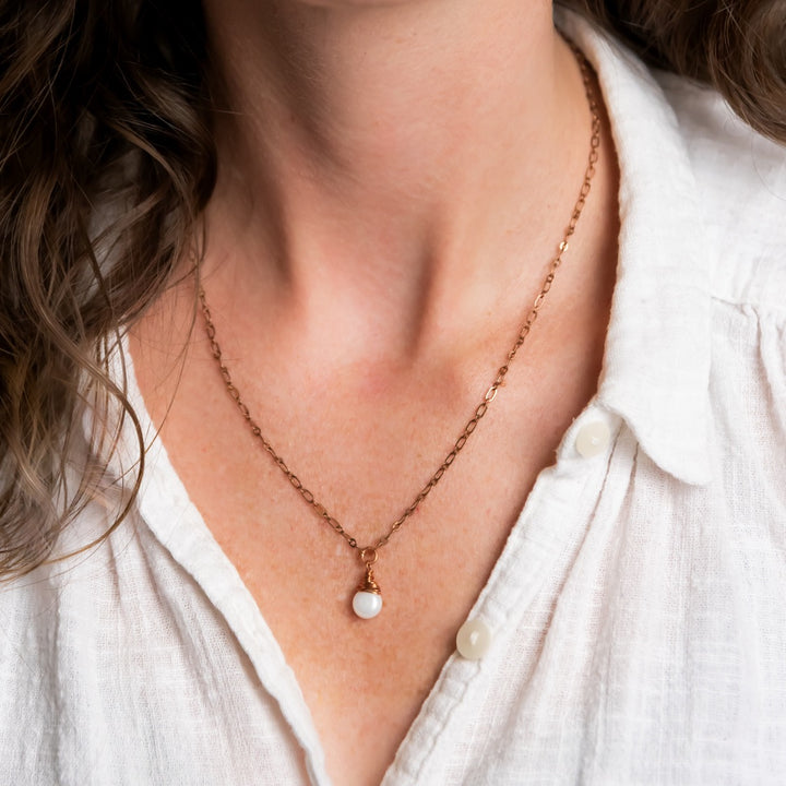 Novi Pearl Drop Necklace