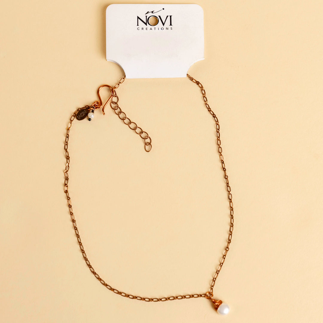Novi Pearl Drop Necklace
